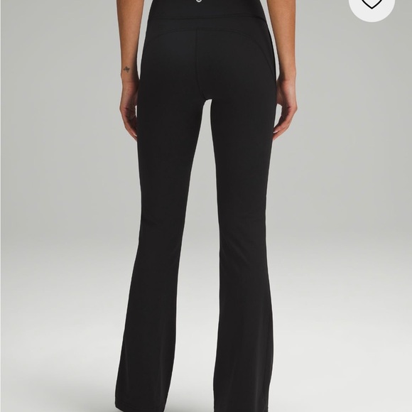 Groove Super High Waisted Flare Pants Nulu Black Lululemon size 12 like new - Picture 2 of 8